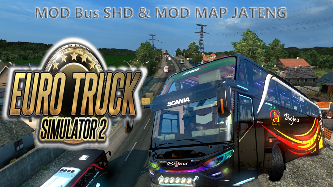 mod euro truck simulator 2 bus indonesia
